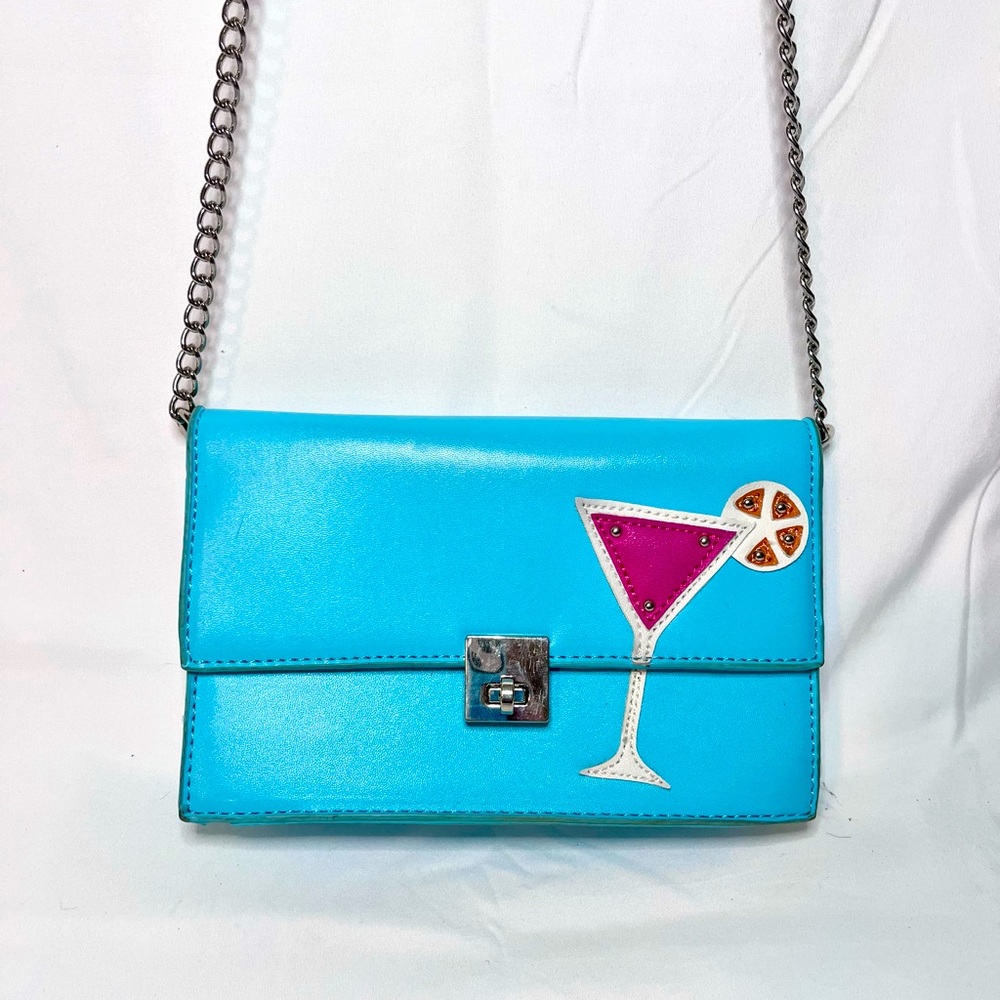 Olivia Miller - Turquoise Martini Cocktail Bag